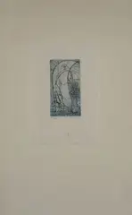 Oiseau vierge by Max Ernst, 1955, Signature lower right; print run lower left. Printer George Visat Paris, offered Feb 2023