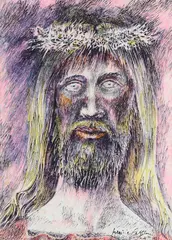 Face of Christ by Pericle Fazzini, 1983, offered Feb 2023