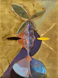 Bruno Ceccobelli, Portraying concentrates, 1999, On the reverse: title. Authentication on photo with n. arch. W18