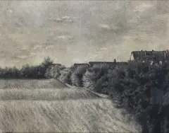 Lombard landscape by Fillide Levasti, 1936, Signature lower left. Provenance: Casa Levasti until, offered Feb 2023