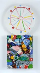 Rebellious secret romance by Nicola De Maria, 2000, On the reverse: title. Provenance: Galerie Lelong, offered Feb 2023