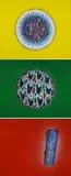 Iznik by Aldo Mondino, autentiche dell'autore on foto con etichetta Galleria d'Arte Astuni, offered Feb 2023