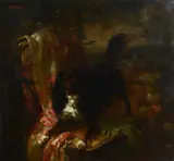 Antonio Mancini, Portrait of a charles spaniel