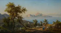 Achille Solari, View of the Gulf of Naples