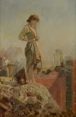Filippo Palizzi, Pompeian girl
