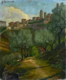 Giulio Bertoncelli, View of San Gimignano