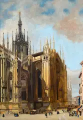 Luigi Bisi, Milan Cathedral, On the reverse