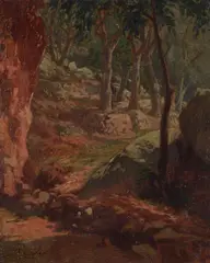 Undergrowth by Francesco Gioli, On the reverse: La Navicella, offered Feb 2023