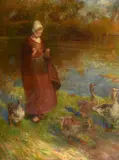 Luigi Chialiva, Goose guardian