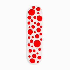 Red Dot Skateboards by Yaoi Kusama, 2018, Skateboarding, offered Feb 2023
