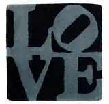 Robert Indiana, Winter-Love, 2002, Color wool carpet