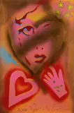 Giosetta Fioroni, Figure, heart and hand