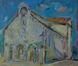 Silvio Loffredo, Cathedral, Oil painting on canvas