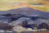 Gregorio Botta, Sunset, 1975, Signature lower right. On the reverse: signature