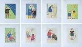 Venturino Venturi, Children, Folder containing eight lithographs from the Children series.