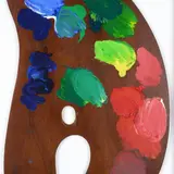 Jim Dine, Four Palettes No. 4, 1969, Signature and edition lower right. On the reverse: label Publisher Petersburg Press