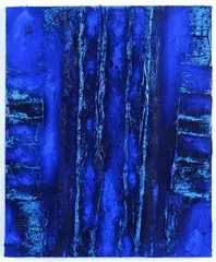 Marcello Lo Giudice, Blue Eden, 2020, On the reverse: signature