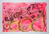 Without title by Mario Schifano, Watercolors and collage on paper, offered Dec 2022