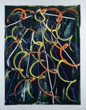 Without title by Mario Schifano, 1985, On the reverse: signature and date. Provenance: Galleria Rinaldo Rotta, offered Dec 2022
