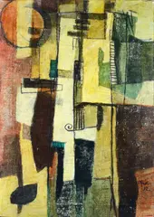 Without title by Afro Basaldella, 1952, offered Dec 2022