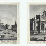 Giuseppe Vasi, Pair of Etchings