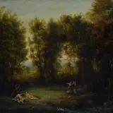 Landscape with Nymphs by Narcisso Virgilio Diaz de la Pena, offered Dec 2022