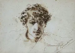 Self-portrait by Nicolò Barabino, offered Dec 2022