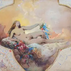 Flora by Gerolamo Induno, 1865, offered Dec 2022