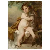 Gyula Éder, The Young Bacchus, oil on canvas