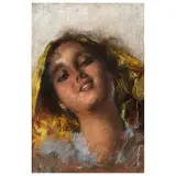 Vincenzo Irolli, Portrait Of A Young Girl