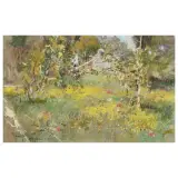 Giuseppe Casciaro, Flowering Meadow, pastels on paper