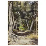 Attilio Pratella, Into The Forest, oil con plywood
