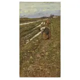 Harvesters by Ludovico Tommasi, oil on canvas, offered Mar 2025