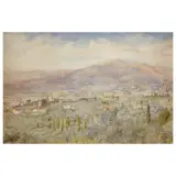 Henry Roderick Newman, A View Of Florence, watercolours on paper