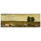 Filippo Anivitti, The Circeo From The Marsh