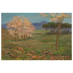 Torrenova by Lorenzo Cecconi, oil on canvas, offered Mar 2025