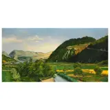 Valeria Pro' Serafini, Barrea Lake, oil on canvas