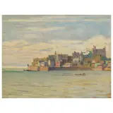 Galileo Chini, Gaeta, oil on plywood