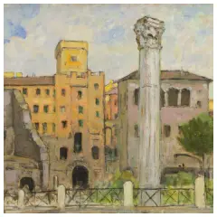 Rome by Galileo Chini, oil on plywood, offered Mar 2025