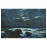 Night On The Sea by Renato Natali, oil on canvas, offered Mar 2025