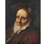 Giuseppe Nogari, Male Portrait With An Oriental Suit