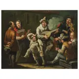 Giovanni Michele Graneri, A Group Of Dancing Actors