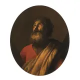 Saint Andrew by Francesco Fracanzano, oil on canvas, offered Mar 2025