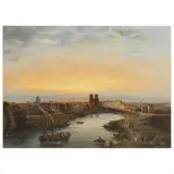 Domenico Ferri, A View Of Paris, oil on canvas