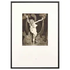 Untitled by Ernst Fuchs, etching, offered Feb 2025