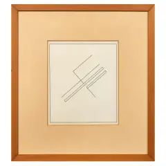 Atanasio Soldati, Ritmi in diagonale Indian, ink on paper