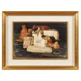 Salvatore Fiume, Untitled, oil on board