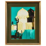 Remo Brindisi, Basilica della Salute, oil on canvas