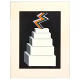 Lucio Del Pezzo, Untitled, lithograph
