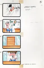 Untitled by Bruno Bozzetto, Story board marker on paper, offered Feb 2025